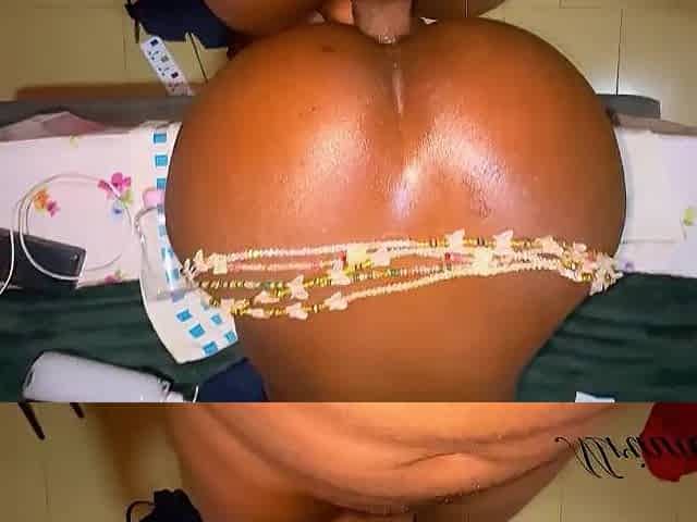 Final Part:Hawt Doggy Style With Black Cutie Wearing Waist Beads