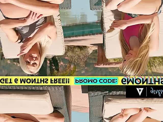 GIRLSWAY - Tiny Honeys Scarlett Sage, Morgan Rain & Athena Faris Try On Fresh Swimsuits! 3SOME