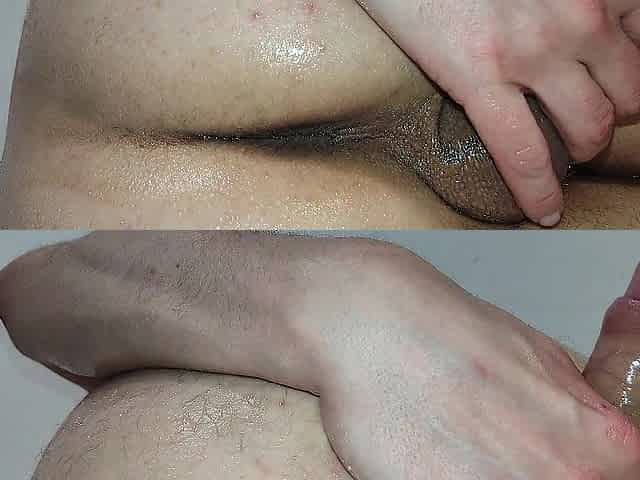Precum in my Oiled Up Booty - 11min 4K Closeup