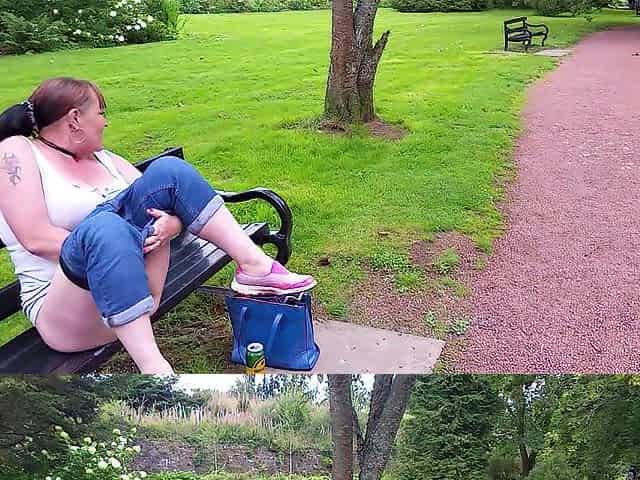 pissing in the park