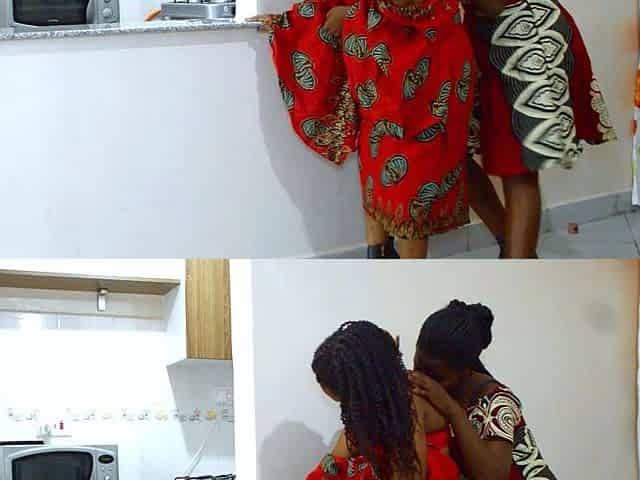 Busty Ebony MILF Tongues Tight Pussy