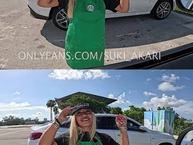 Oriental Starbucks cutie gets screwed and supplicates for cum on her face