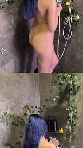 Wet and Naked in the Shower