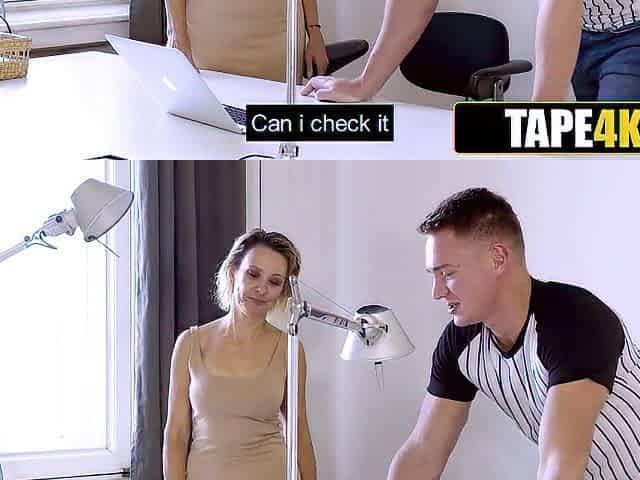Hot Blonde MILF Pays in Hardcore Currency for Fixing Her Computer