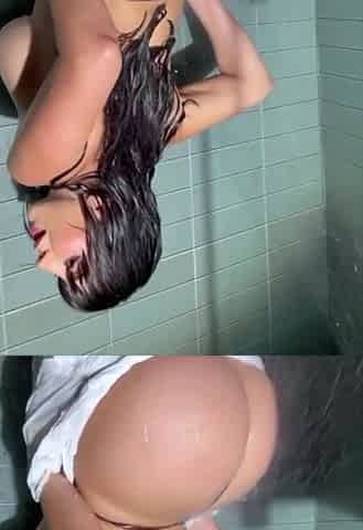 Lena The Plug Playing With A Dildo In The Shower
