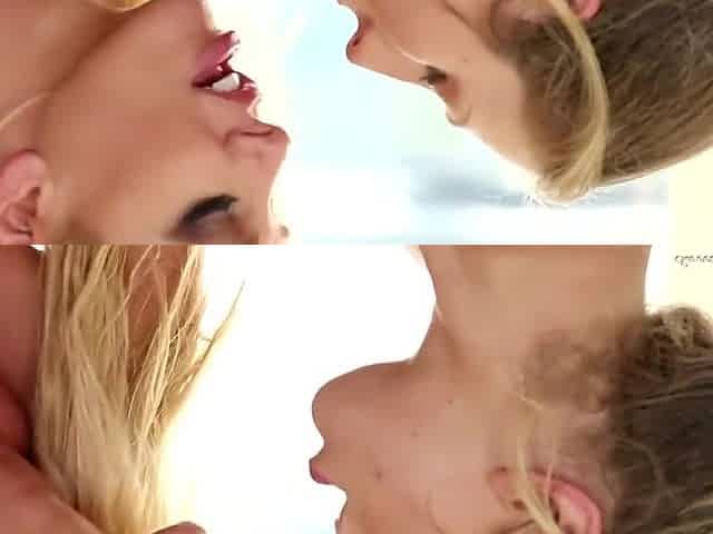 Naughty Lesbies Breathtaking Girls Kissing Girls Clip