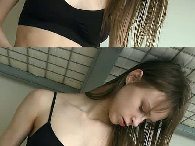 Sweet amateur teen GF jerking dick 5