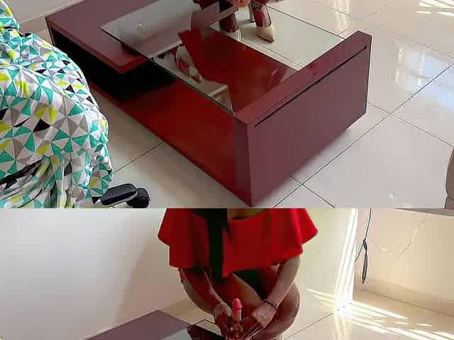 Sexy secretary cums at work and gets caught by her boss