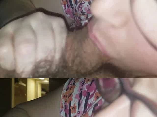 Maggie has a messy facial
