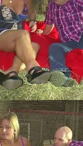 Pussy licking pussy fucking dildo penetrated in the farm