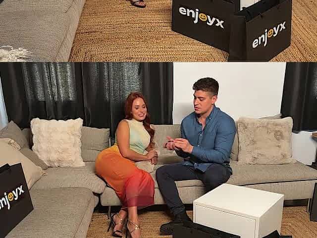 Hawt Redhead LIKES Threesomes - Clemence Audiard - Surprise Bang with husbands allies