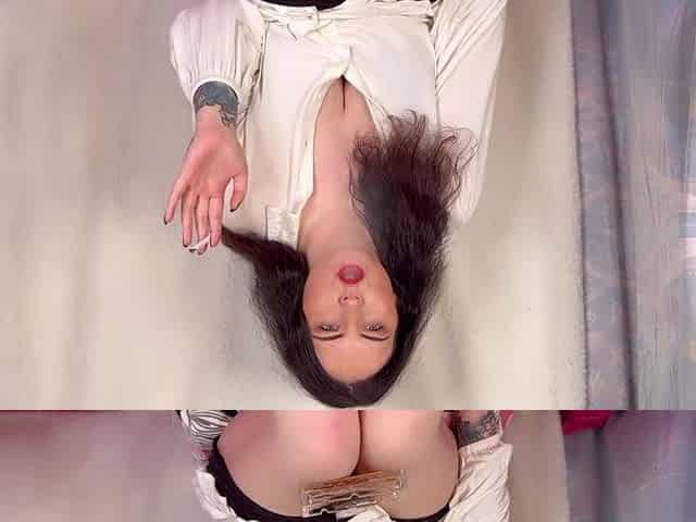 Miss Ffw Smokes While Teasing with No Panties