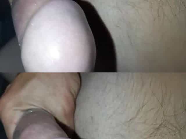 Cumming in cum drum thick rod masturbation