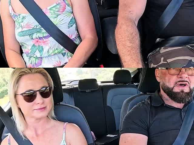 German blonde milf picked up for userdate in car