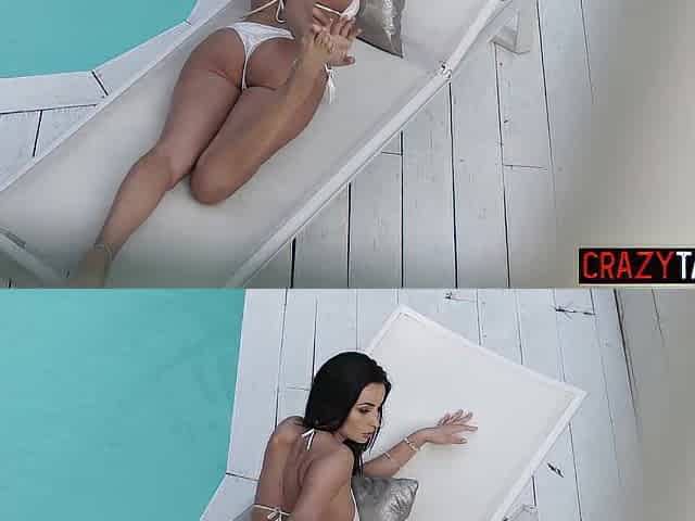 Large ass Alyssia Kent drank large rod and enjoyed hawt sex after chap enjoyed footjob