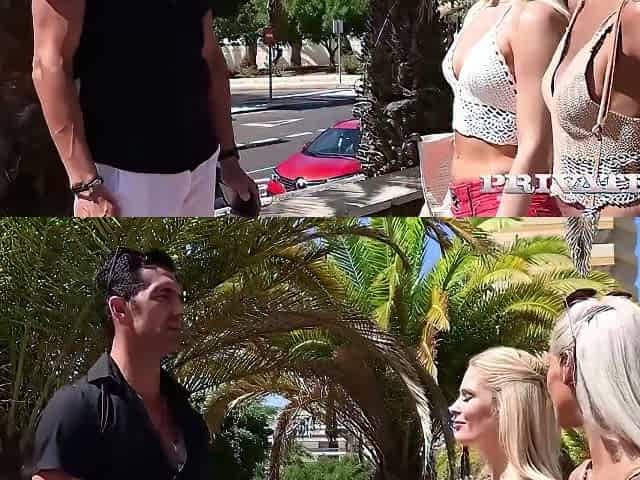 Veronica Leal, Candee Licious - Two Amazing Blondes Share Big Cock