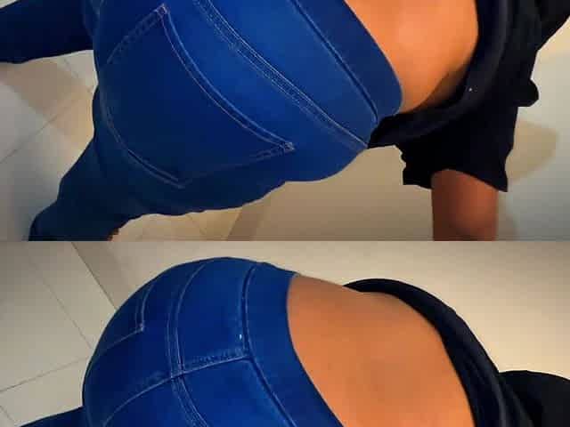 Turki Curvy Hot Muslim Stepmom Wearing Jeans Pant & Show Big Ass & Puffy Tits & Make Me Supper Horny