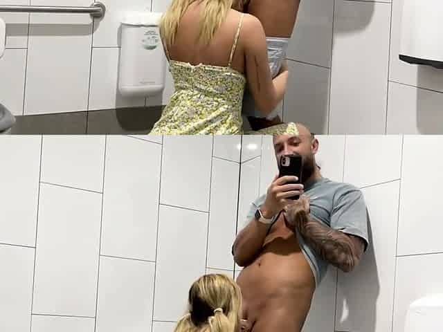 Lucie Jaid Gets Fucked In A Public Bathroom
