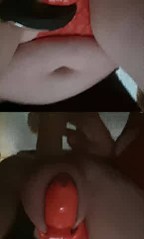 Sissy Sandra-Kim has sissygasm throughout sex-toy and sextoy