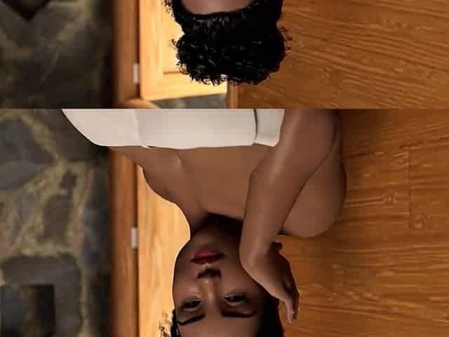 Thick Black Honey gets kicked down in her apartment
