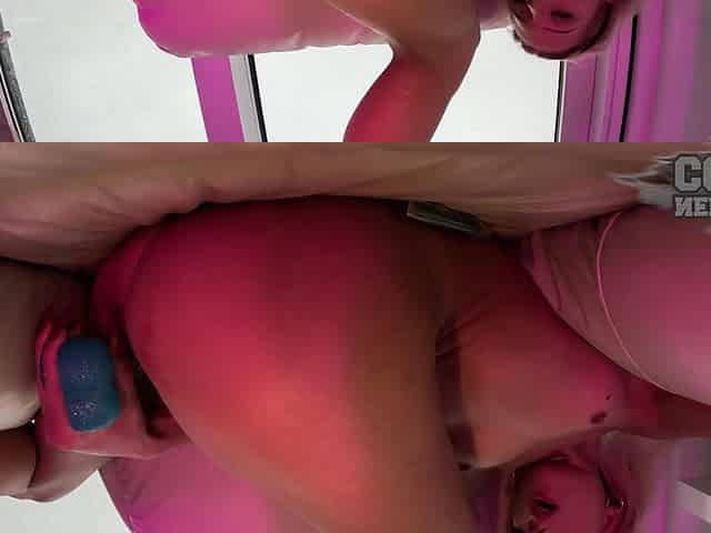 Mia18 Masturbating With A Big Thick Dido In Her Tiny Pussy