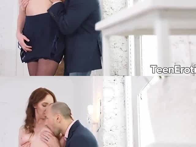 Hot Teen 18+ In Stockings Gets Eaten Out Before Anal With Molly Oquinn
