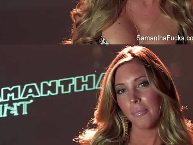 Hawt solo scene with blond chick Samantha Saint