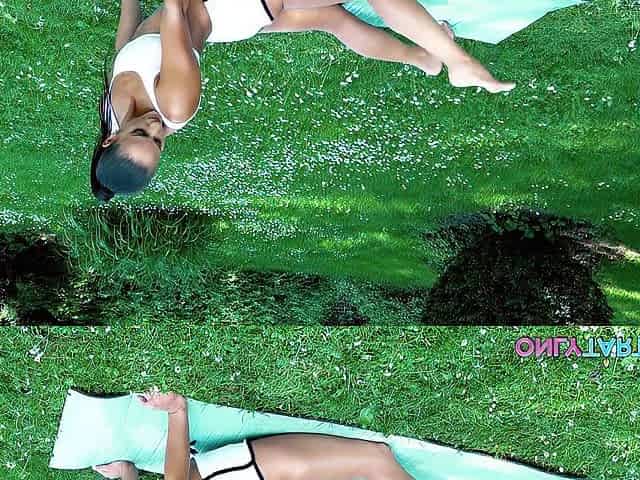 Nude Yoga with Stepbro Turns Into Outdoor Sex