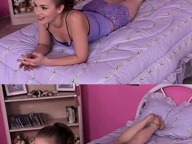 Sexy teen April solo