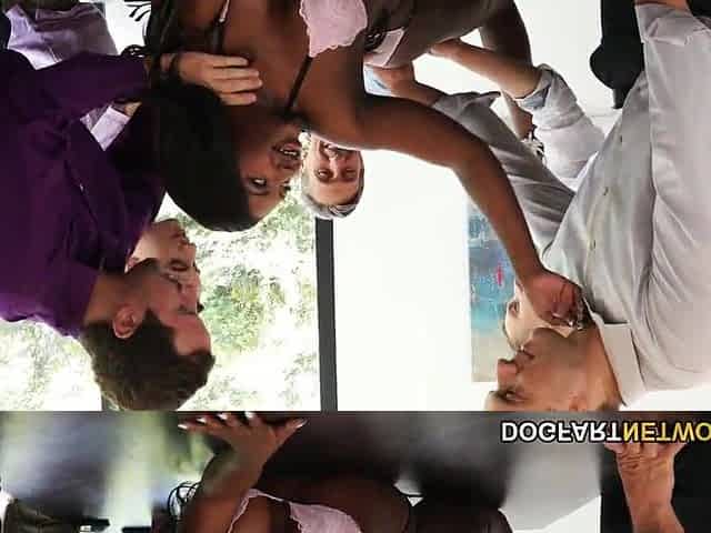 Noemie Bilas Gets Gandbanged And double penetration'd By Sales Crew