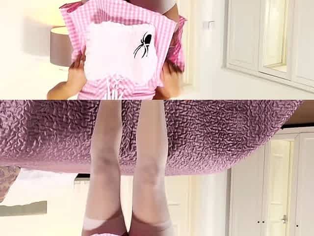 Cute Blonde Teen in Stockings Tries Anal