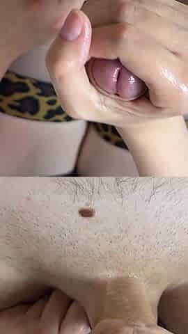 This Cutie Loves Oiled Cock During Footjob and Handjob