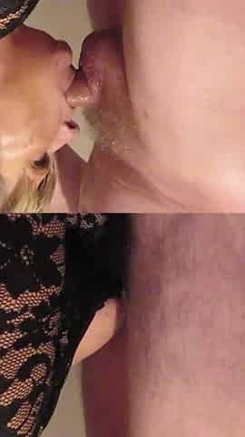 Just a Guy Fucking Her Mouth Until He Spunks Over Her Face