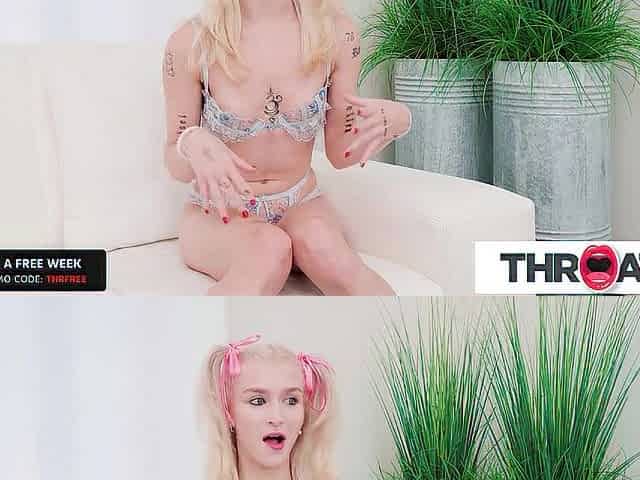 Throated - Moist Barbie Bimbo Is Addicted To Sucking Schlong