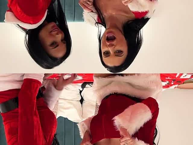 Two sexy brunette lesbians licking each others pussies