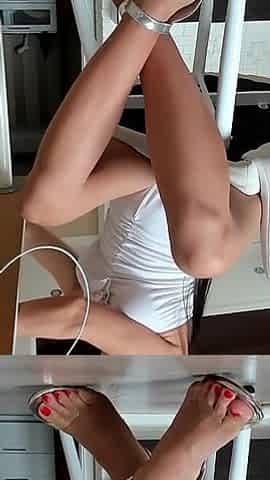 Bare Legs in High Heels Tease. Part 1 Live Stream