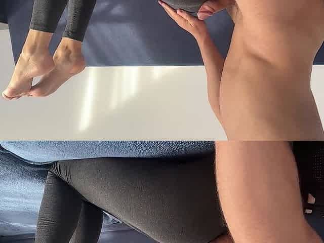 I paid a fitness model for my fetish,l love rub jock on consummate butt in taut yoga panties /CandyLuxxx