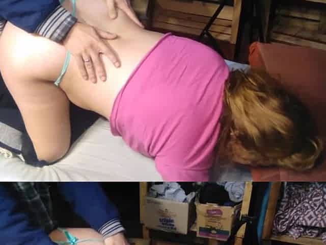 My Girlfriend with Her Delicious Thong Fucked Me Doggy Style