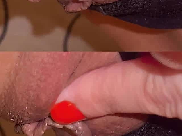 A Very Intensive Clitoral Climax in BIZARRE Close-Up