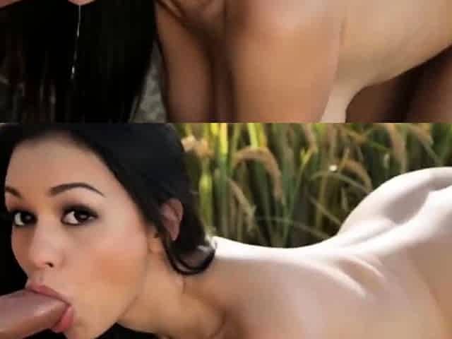 Asian Big Ass Anal in Rice Field