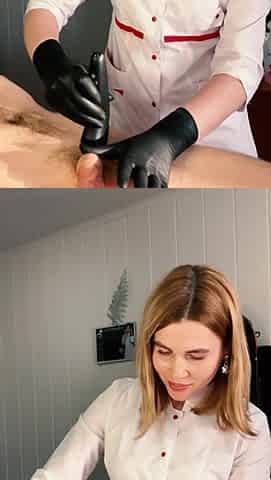 Cumshot of a client during a live broadcast. Eng Subs