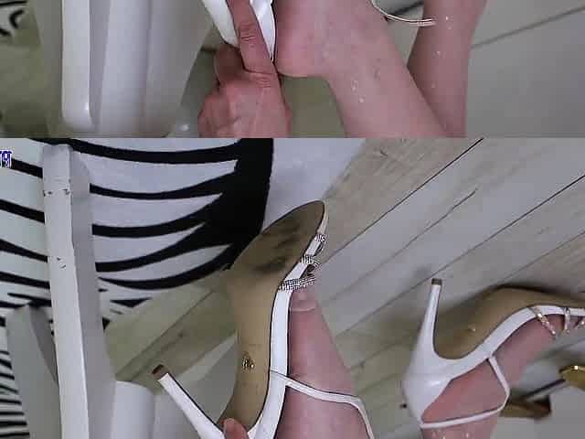 Piano Pedal Pumping in Sheer Stockings - Footplay, Heels and Slow Teasing