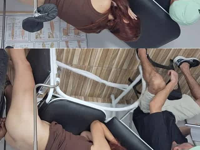 Cuckold Takes Wife to Exam and Ends up Reading a Book!