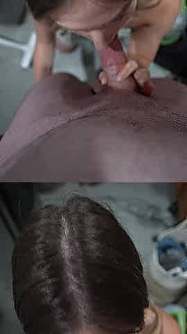 Sorority hotty gets drilled in the basement