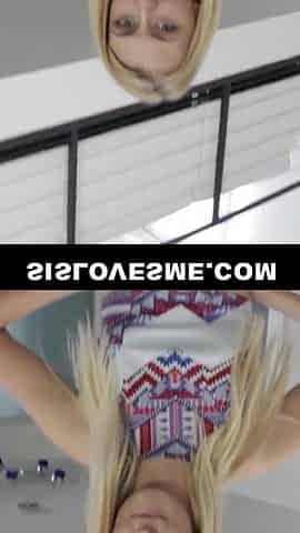 Bored little stepsister Alexa Grace caught masturbating