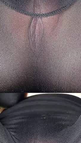 Stretching in My See Through Leggings