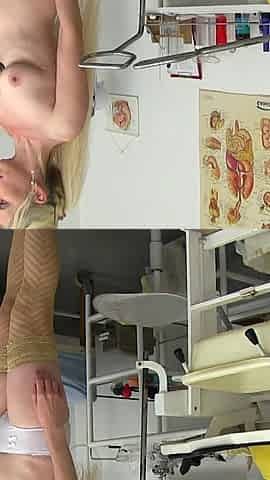 Mature gyno - gyno doc secretly records his naked patient and caught her pee