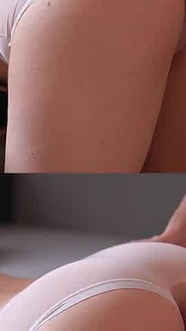 Rubbing Stepsister's Pussy N Panties and Accident Huge Creampie