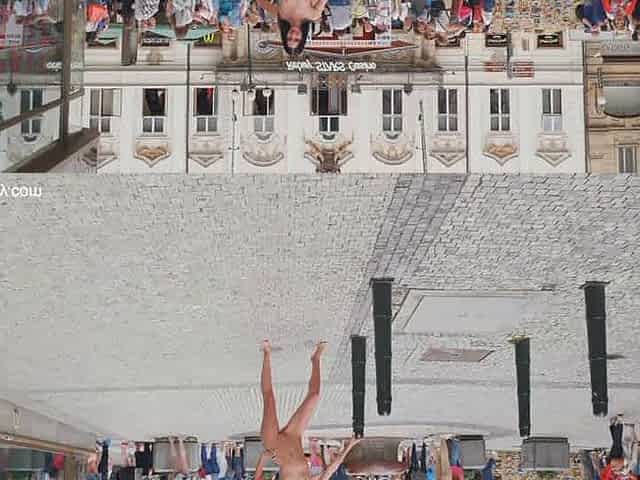 Yana Nude in Public - Prag 4