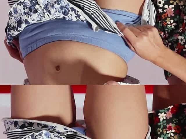 Petite small tits babes enjoyed posing